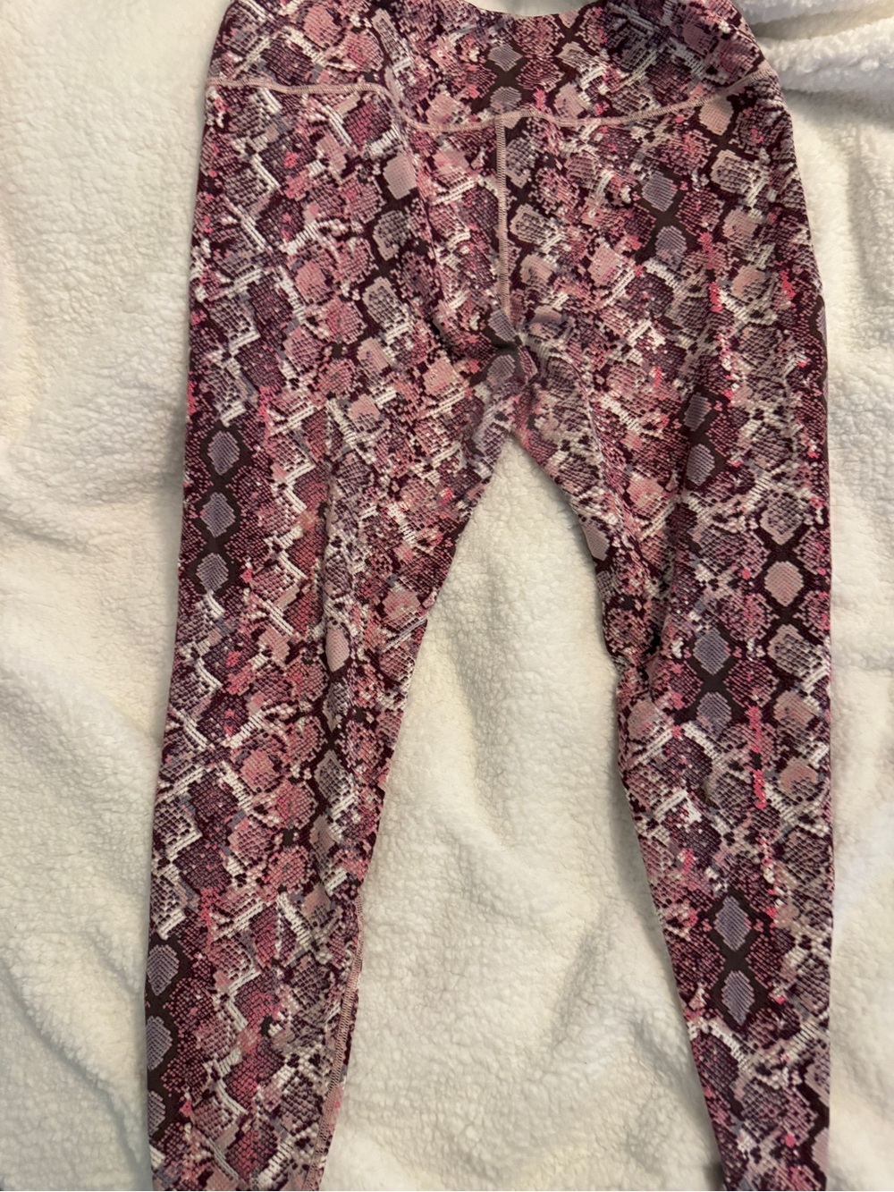 Victoria secret burgundy knockout tight 7/8 Snake-Print tight xl